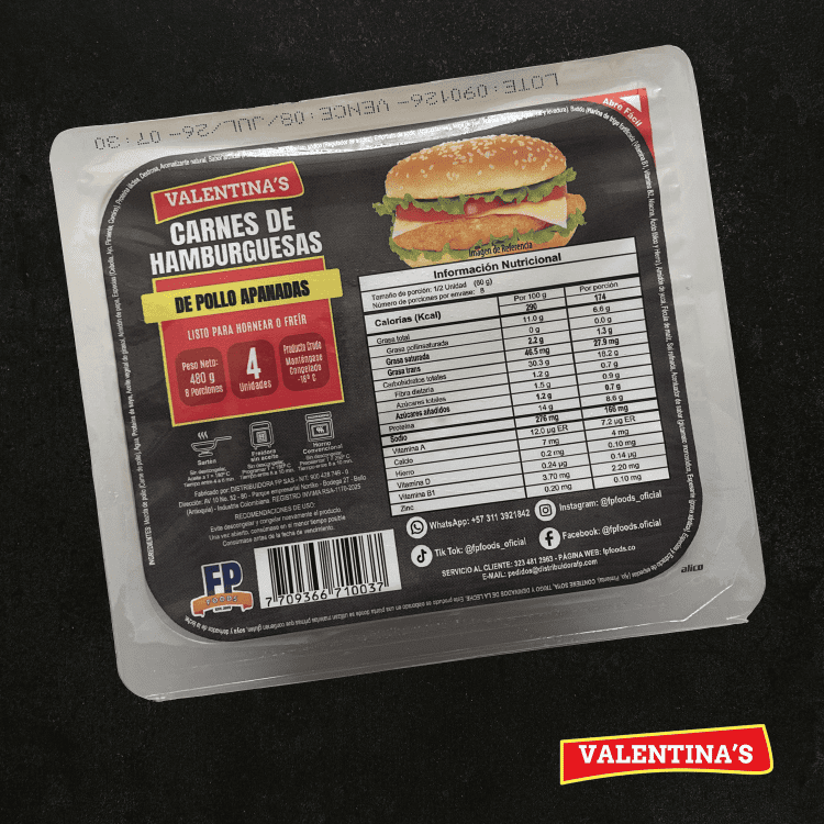 HAMBURGUESA POLLO APANADO